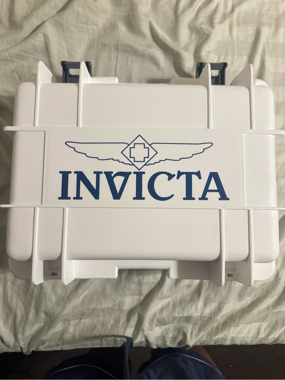 INVICTA White Protective Watch box holds 8